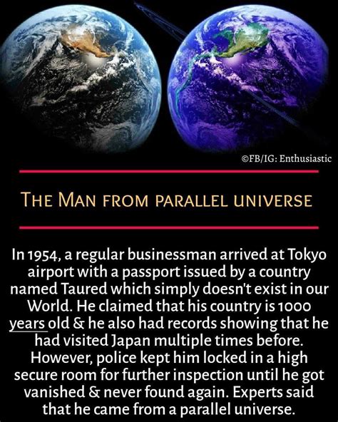 taured pais|What really happened to the man from a ‘parallel universe’ who .